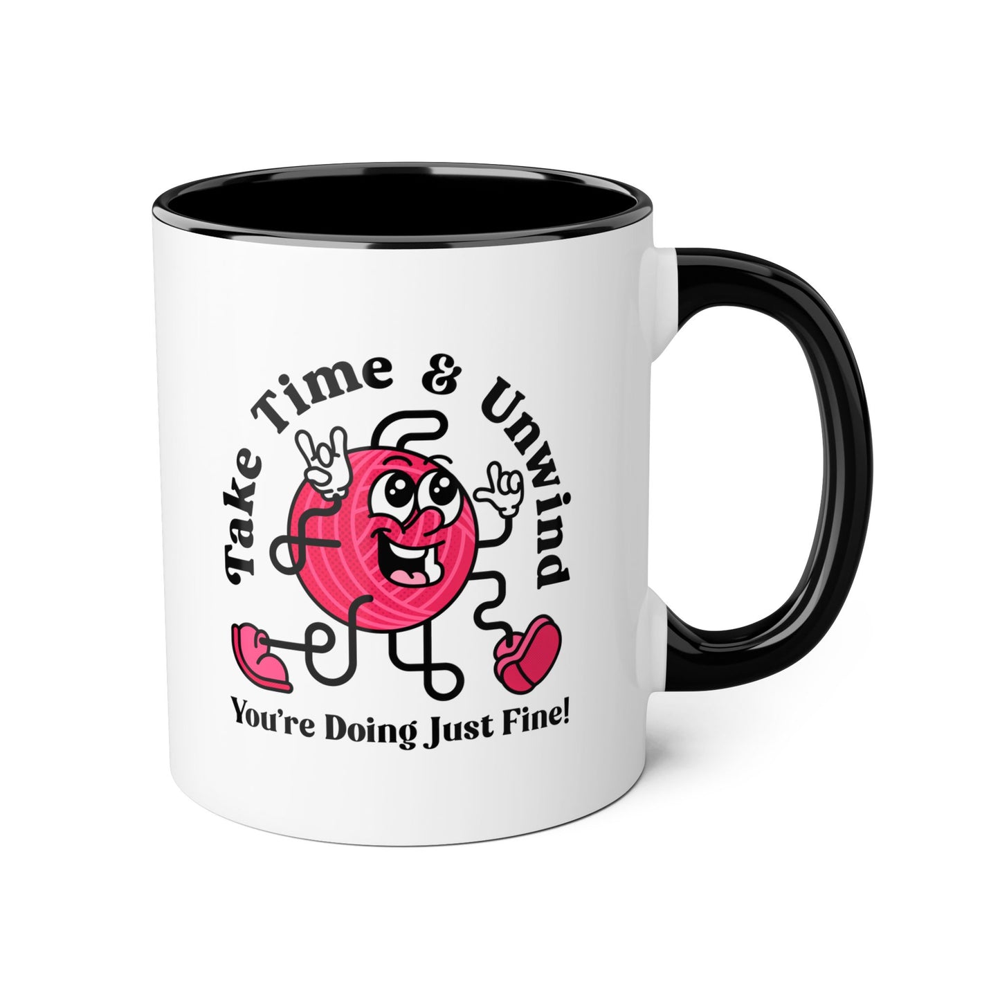 Unwind MUG for yarn lovers & crocheters!