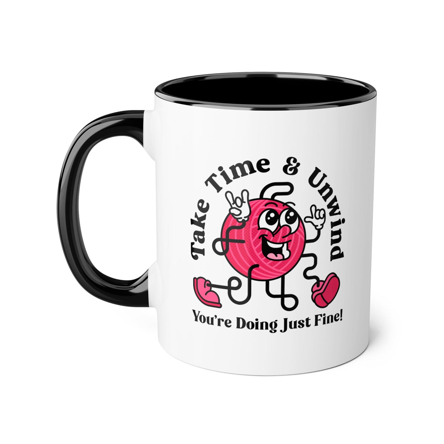 Unwind MUG for yarn lovers & crocheters!