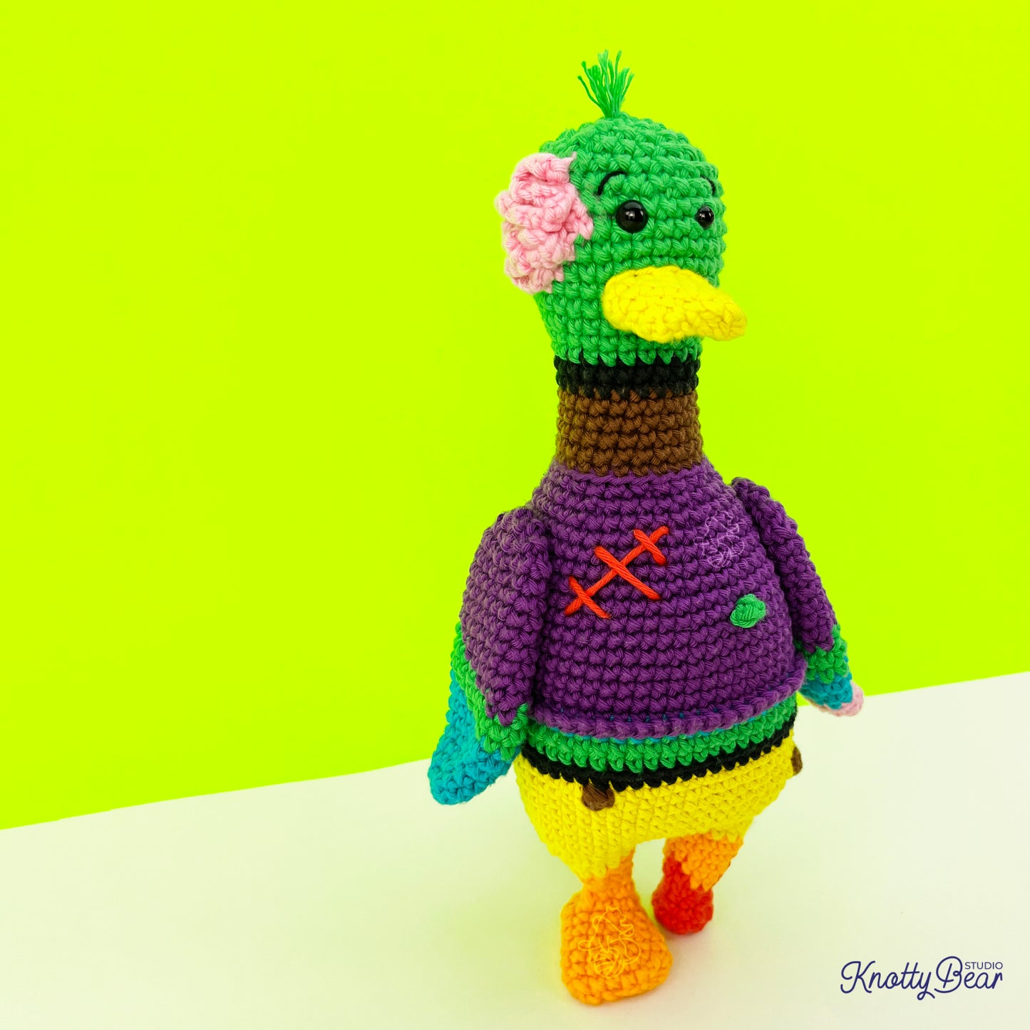 Buster the Zombie Duck - PDF crochet pattern