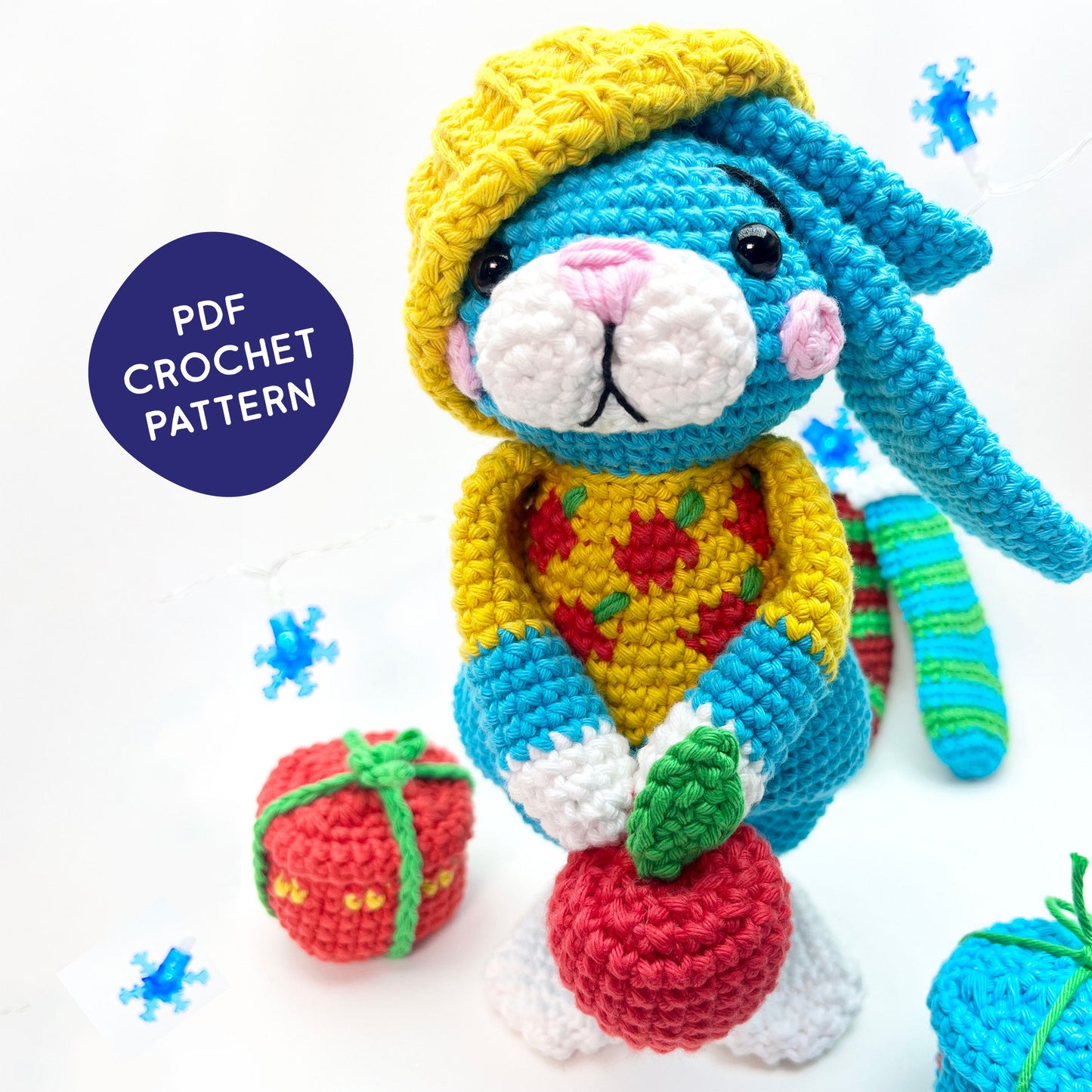Fiji The winter bunny - PDF crochet pattern