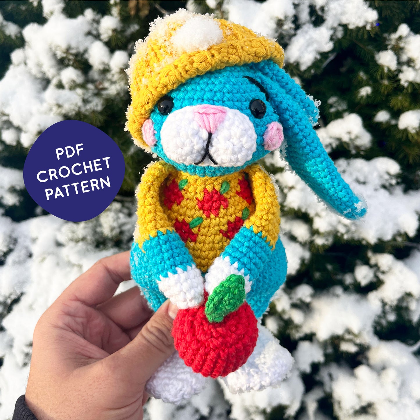 Fiji The winter bunny - PDF crochet pattern