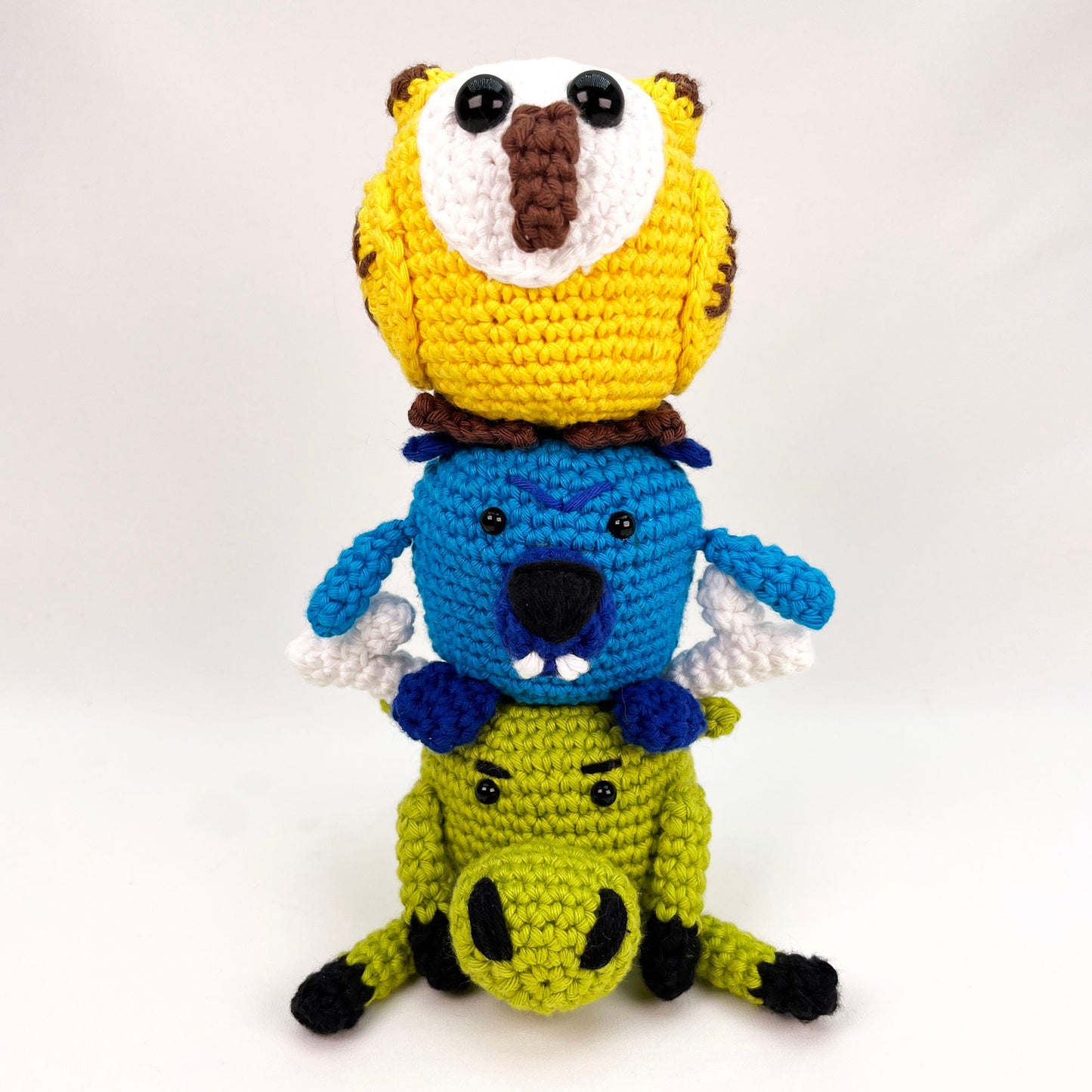 Pigi, Woody & Stu -PDF crochet pattern