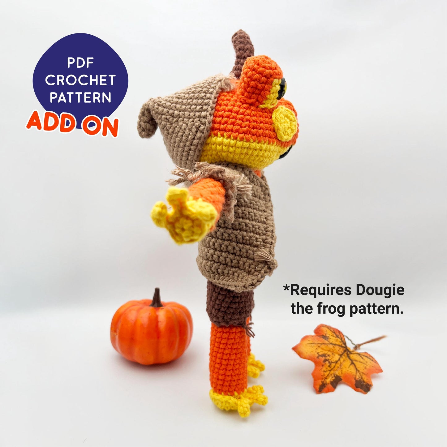 Pumpkin Dougie ADD ON - PDF crochet pattern