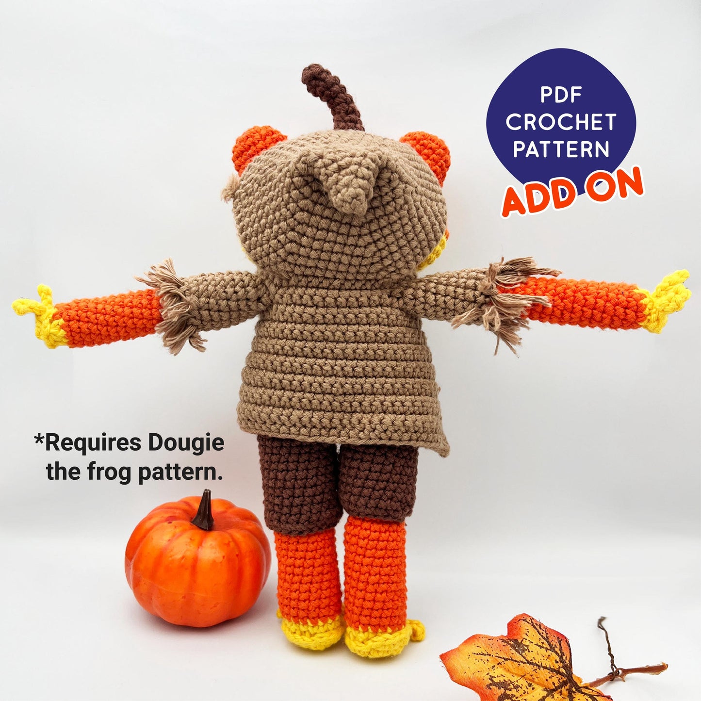 Pumpkin Dougie ADD ON - PDF crochet pattern