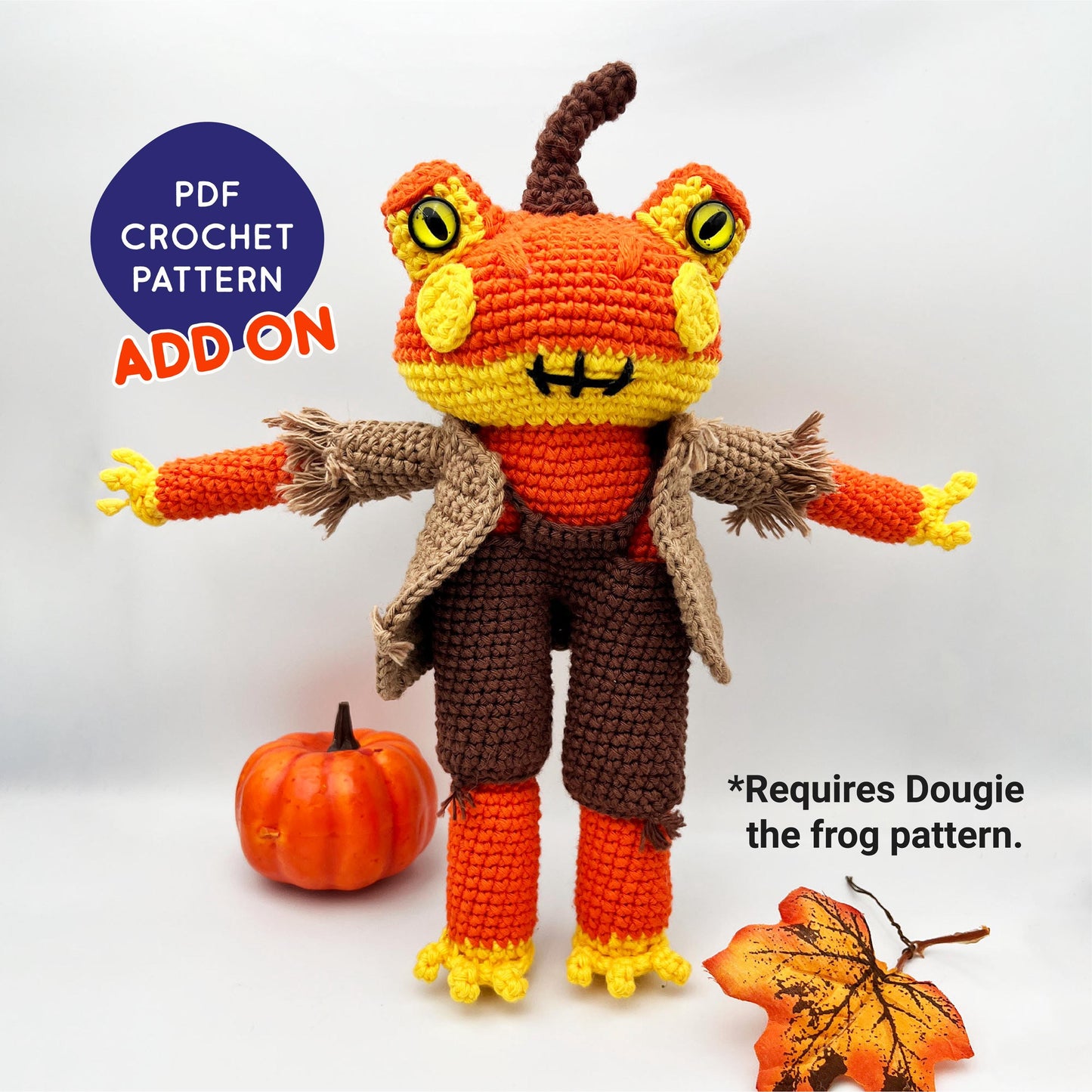 Pumpkin Dougie ADD ON - PDF crochet pattern
