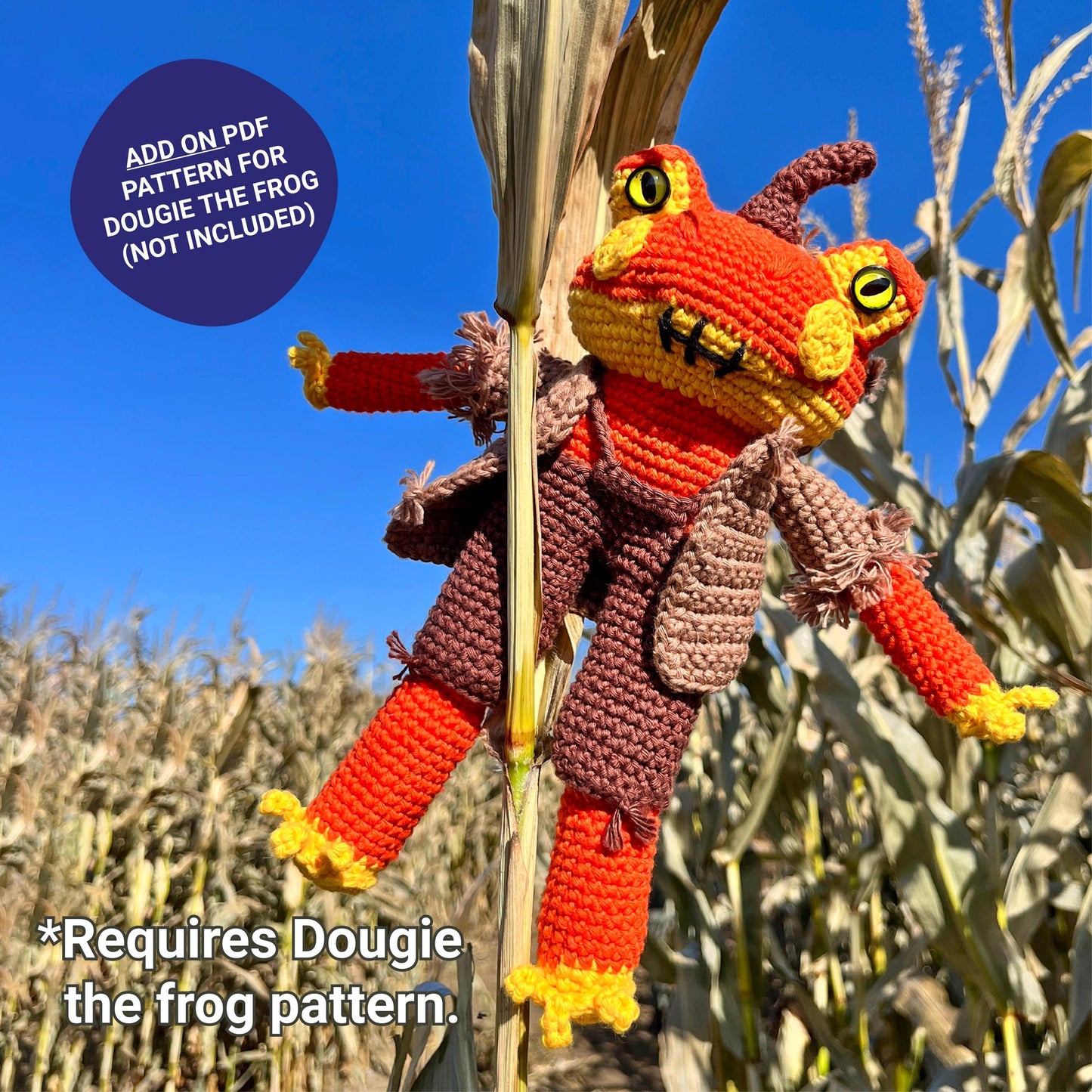 Pumpkin Dougie ADD ON - PDF crochet pattern