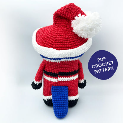 Santa Otis the otter - PDF crochet pattern