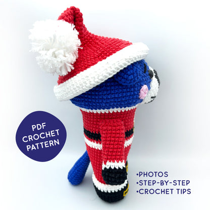 Santa Otis the otter - PDF crochet pattern