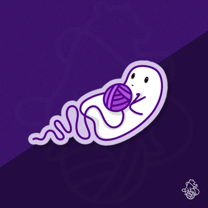 Yarn Ghost Sticker