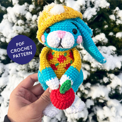 Fiji The winter bunny - PDF crochet pattern