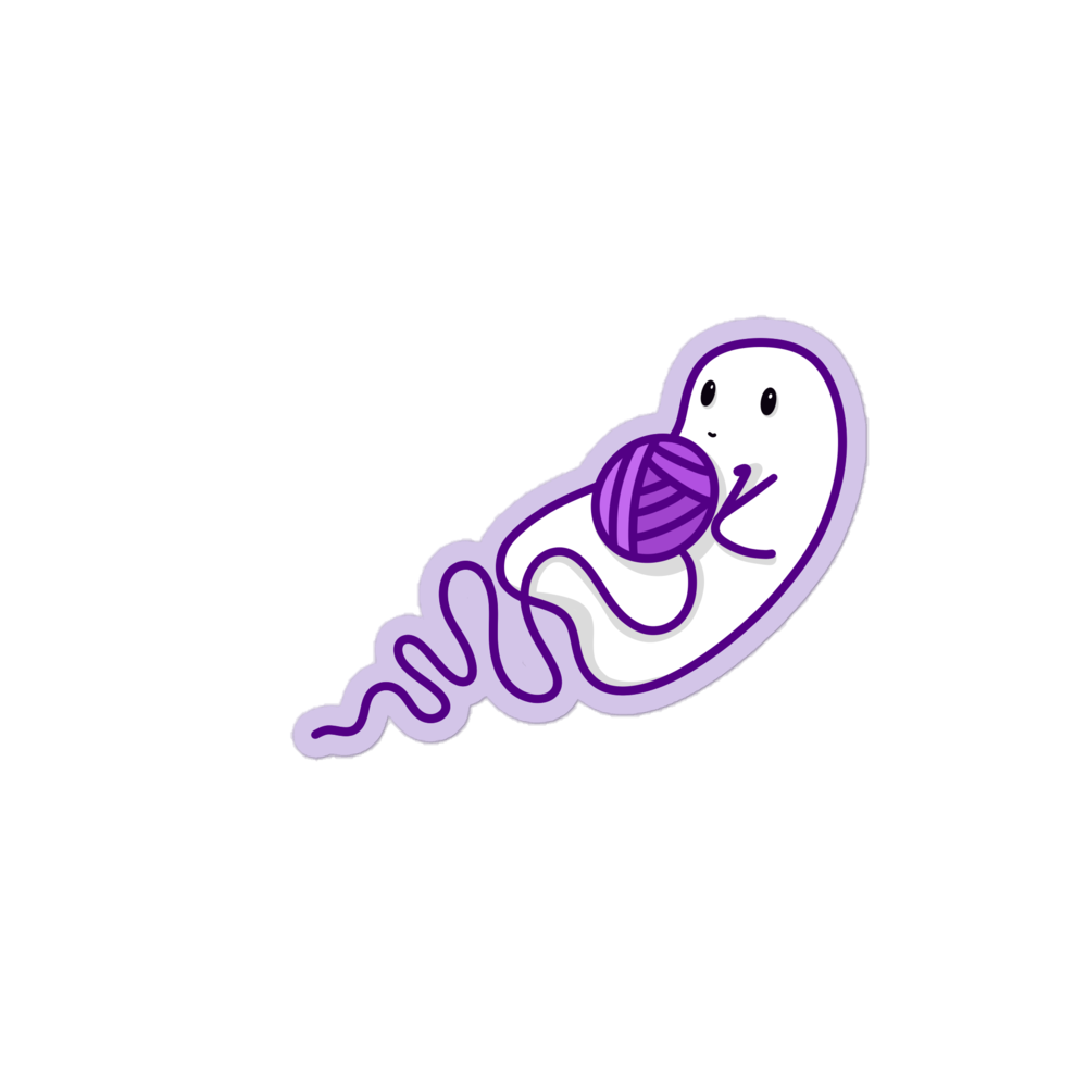 Yarn Ghost Sticker