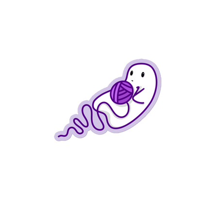 Yarn Ghost Sticker